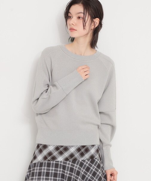 【着丈が選べる】スウェットライクラメジャカードニット