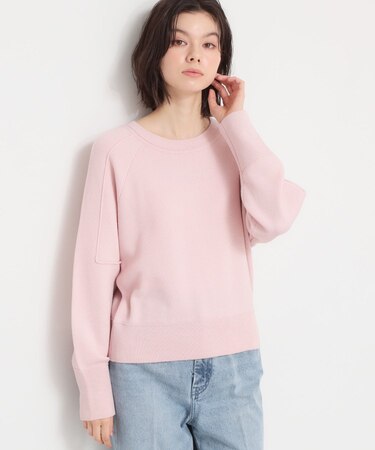 【着丈が選べる】スウェットライクラメジャカードニット