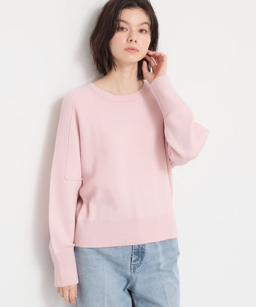 【着丈が選べる】スウェットライクラメジャカードニット