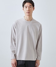 【ジャケットインにもおすすめ】きれいめ長袖Tシャツ 洗濯機OK