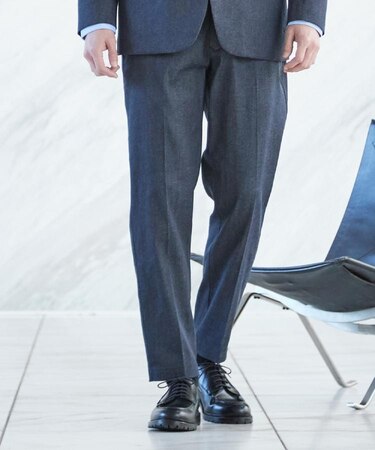 ライトエバーデニム スラックス 洗濯機OK/ストレッチ/セットアップ可