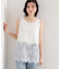 裾レースタンクトップ