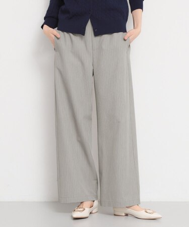 ストライプイージーワイドパンツ