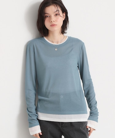 配色テレコカットソー