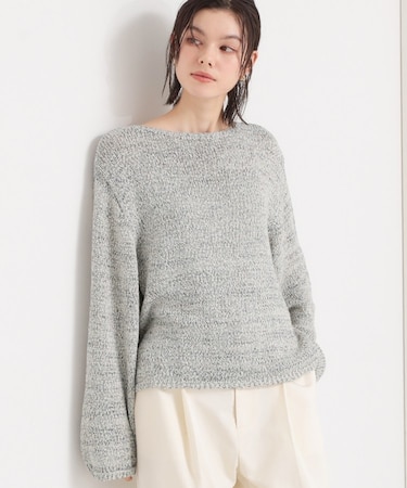 MIXカラーで軽やかに テープヤーンニット