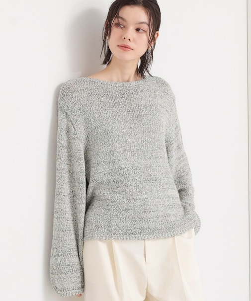 MIXカラーで軽やかに テープヤーンニット