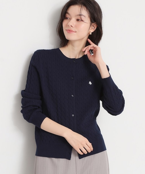 【POLO BCS 別注】ケーブルカーディガン