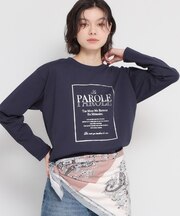 ロゴ箔プリントロンTee