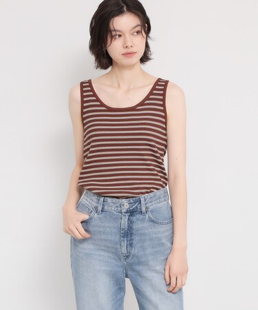 マルチボーダーニットソータンク