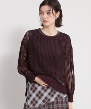 メッシュニットプルオーバー