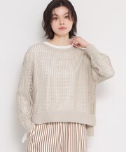 メッシュニットプルオーバー