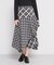 チェックアシンメトリースカート