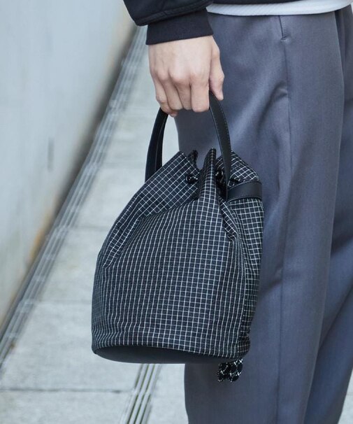 ツイル2WAY 巾着バッグ