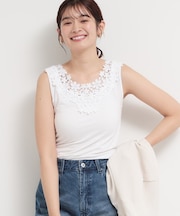 モチーフレースタンク