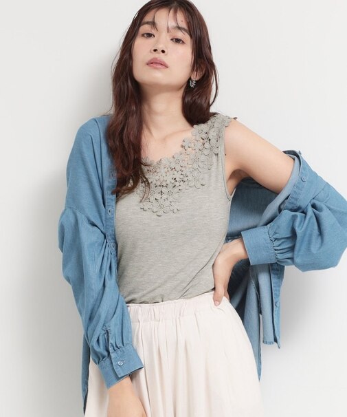 モチーフレースタンク