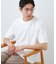 【一枚でコーディネートが完成！】レイヤード風 キーネック 半袖Tシャツ 洗濯機OK