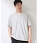 【一枚でコーディネートが完成！】レイヤード風 キーネック 半袖Tシャツ 洗濯機OK