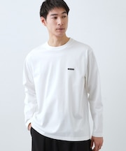 【スタイルを選ばず着られる】ワンポイント 長袖Tシャツ 洗濯機OK/UVカット/毛玉になりにくい