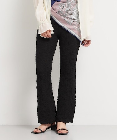 ポコポコシャーリングフレアパンツ