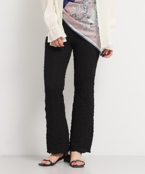 ポコポコシャーリングフレアパンツ