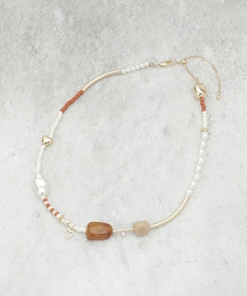 カラフルストーンネックレス