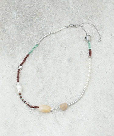 カラフルストーンネックレス