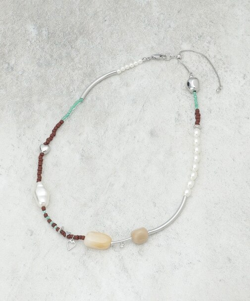 カラフルストーンネックレス