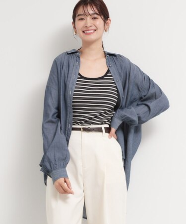 シアーデニムシャツ