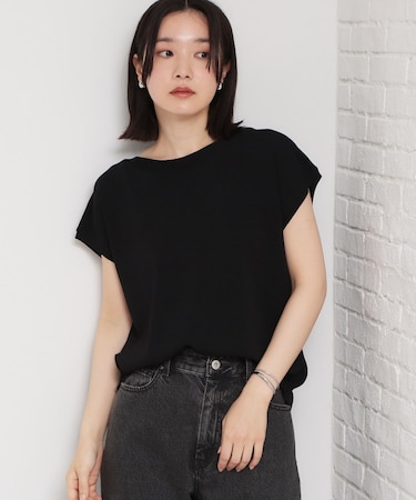 【ひんやりタッチ】多機能フレンチプルオーバー 洗濯機OK/UVケア/毛玉になりにくい