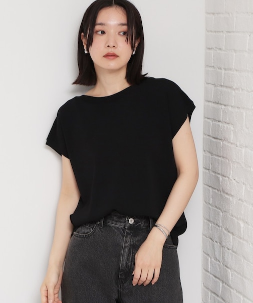 【ひんやりタッチ】多機能フレンチプルオーバー 洗濯機OK/UVケア/毛玉になりにくい