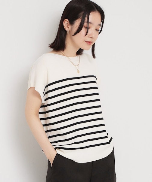 【ひんやりタッチ】多機能フレンチプルオーバー 洗濯機OK/UVケア/毛玉になりにくい