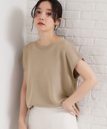 【ひんやりタッチ】多機能フレンチプルオーバー 洗濯機OK/UVケア/毛玉になりにくい