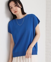 【ひんやりタッチ】多機能フレンチプルオーバー 洗濯機OK/UVケア/毛玉になりにくい