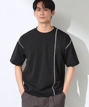 ハンドステッチ 半袖Tシャツ 洗濯機OK