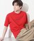 【なめらかでソフトな肌触り】ロゴ コットン半袖Tシャツ 洗濯機OK