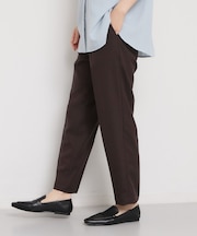 【XS-XL/洗える】オン・オフ問わずきれいに決まる 麻調テーパードパンツ