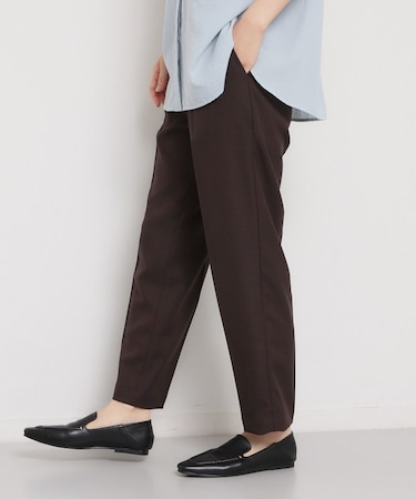 【XS-XL/洗える】オン・オフ問わずきれいに決まる 麻調テーパードパンツ