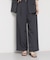 麻調共ベルト付ワイドパンツ