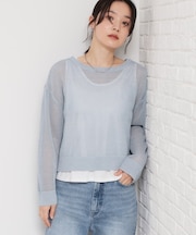 前後2wayラメメッシュタンクセット