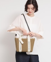 ロゴ雑材バッグ