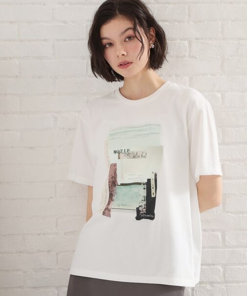 【ひんやり／吸水速乾／UV】ロゴアソートクルーネックTシャツ