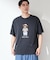 クマ サガラ刺繍 半袖Tシャツ 【洗濯機OK】