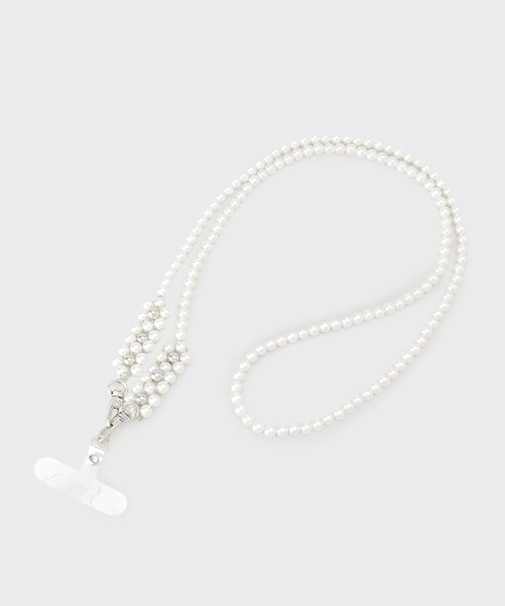 ビーズロングストラップ