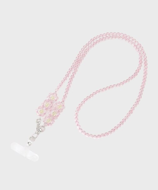 ビーズロングストラップ