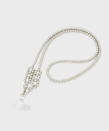 ビーズロングストラップ