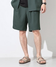 リラクシーワイドショートパンツ セットアップ可/洗濯機OK