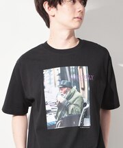 モノクロ フォトグラフィー 半袖Tシャツ 洗濯機OK