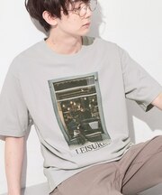 モノクロ フォトグラフィー 半袖Tシャツ 洗濯機OK