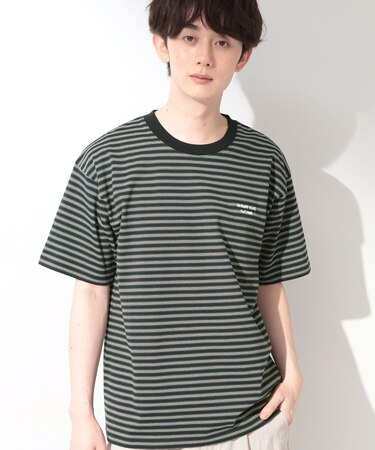 COOLボーダー 半袖Tシャツ 接触冷感／洗濯機OK