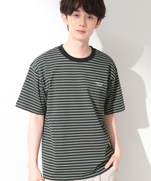COOLボーダー 半袖Tシャツ 接触冷感／洗濯機OK